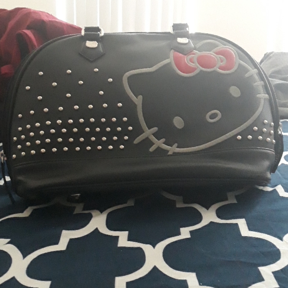 Black Hello Kitty Bowler Bag